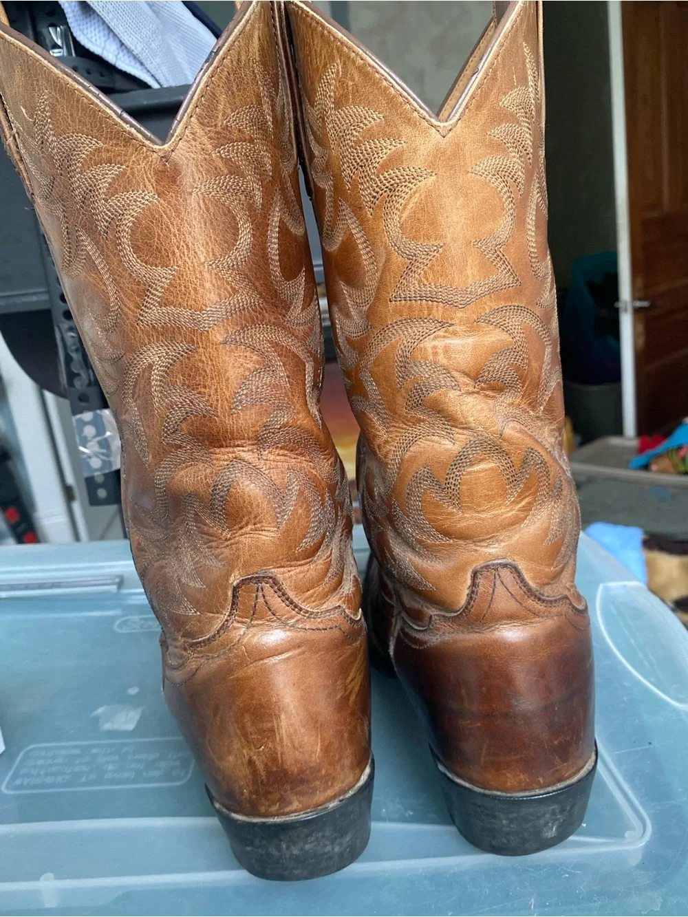 Ariat Mens Heritage R-Toe Western Boots Brown Leather 10002204 US 8.5 D